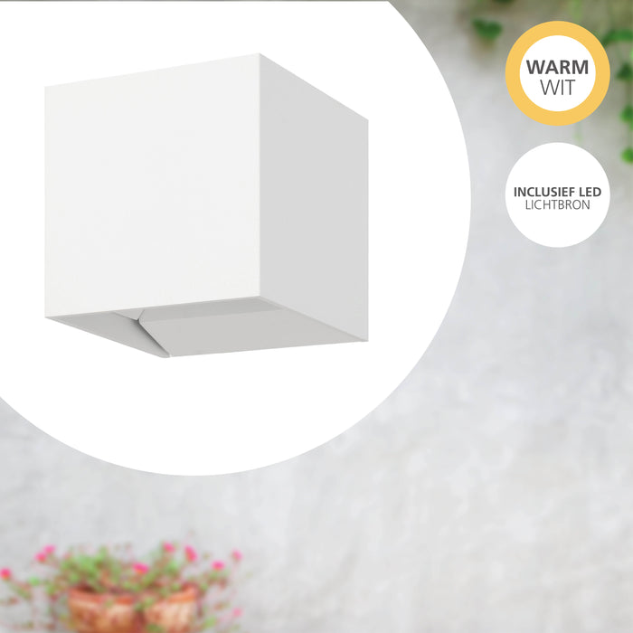 EGLO Calpino 3 Wandlamp - LED - 10 cm - Wit