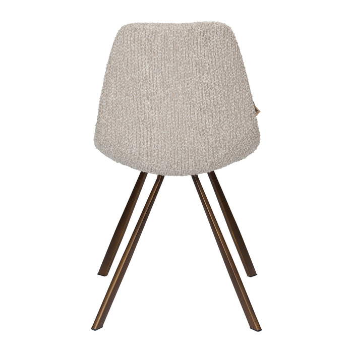 Dutchbone Franky Eetkamerstoel Bouclé - Greige