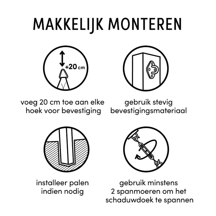 Nesling Paal met flex oog Antraciet 7 x 7 x 250 cm