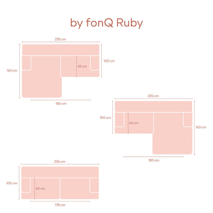 by fonQ Ruby 3-zitsbank - Terra