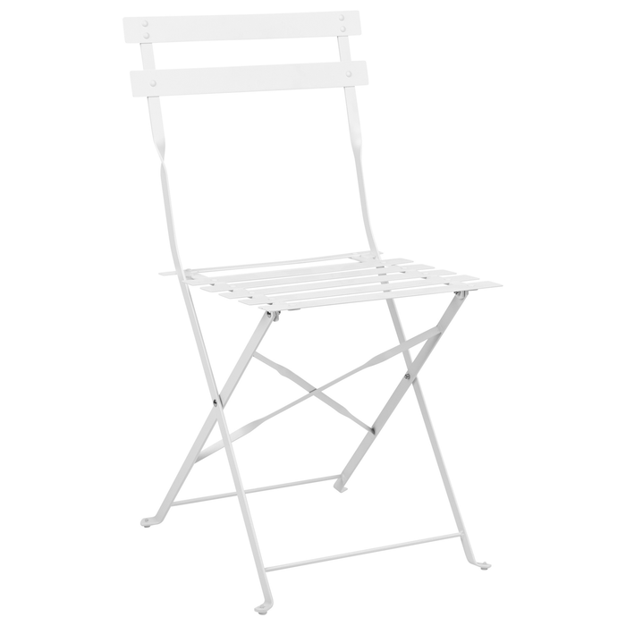 Beliani - FIORI - Bistroset voor 2 - Wit - Staal