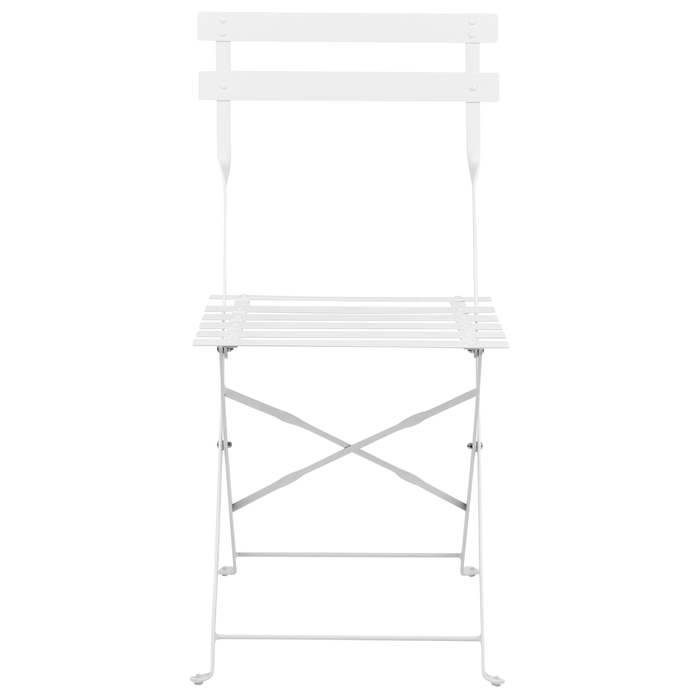 Beliani - FIORI - Bistroset voor 2 - Wit - Staal