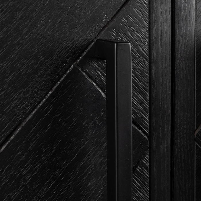 Dutchbone Class Wijnkast| Drankkast Acaciahout Zwart