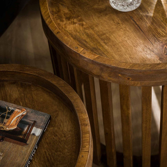 Fraaai - Odila bijzettafel mangohout | set van 2