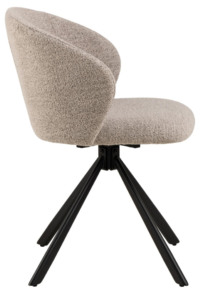 Giga Living - Eetkamerstoel Orrisdale Monza Beige Draaibaar - Set van 2