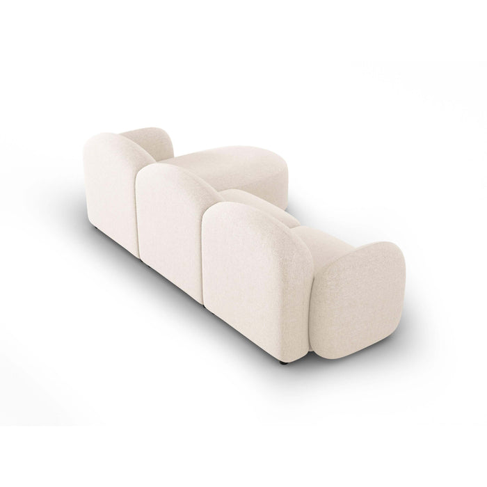 Micadoni Home Blair Hoekbank met Chaise Longue Links - Chenille - Lichtbeige