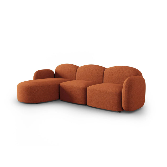 Micadoni Home Blair Hoekbank met Chaise Longue Links - Chenille - Terracotta