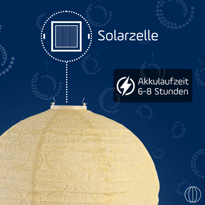 Lumiz - Solar tuinverlichting Tigres Rond - 40 cm - Geel