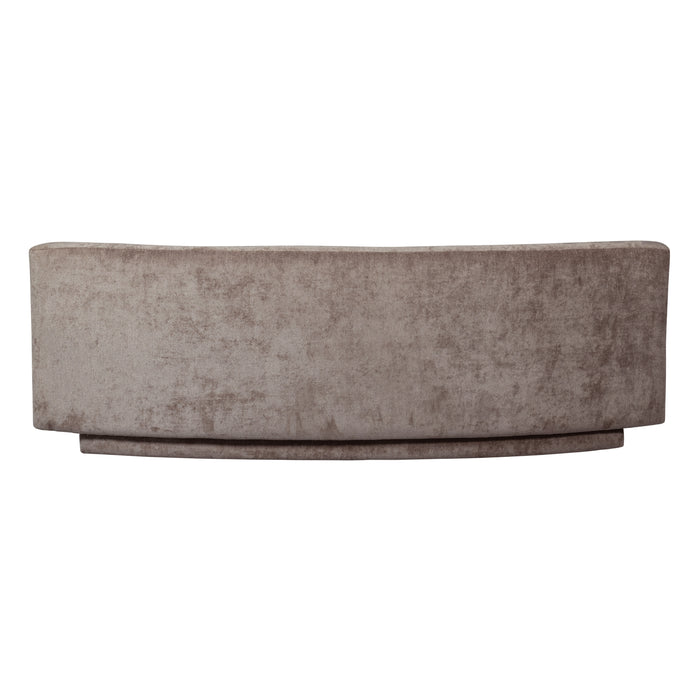 WOOOD Popular 2-zits Bankje - Polyester - Taupe - 72x215x97