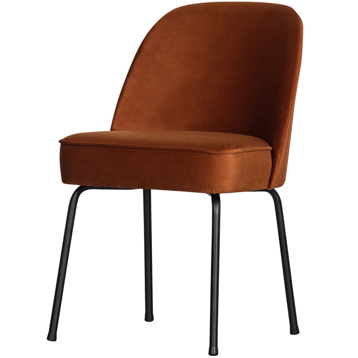 WOOOD Vogue Eetkamerstoelen - Fluweel - Roest - Set van 2