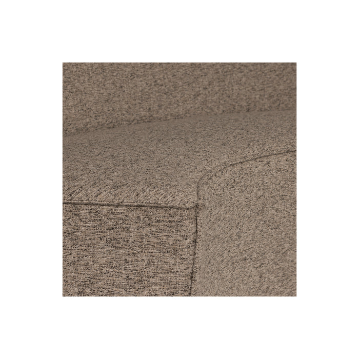 WOOOD Europa 2-Zits Eetbank - Polyester - Bruin - 133x133x87