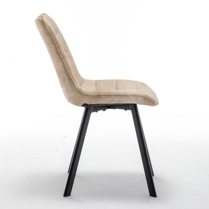 Furnihaus Eetkamerstoel Felix Velvet Beige Set van 2