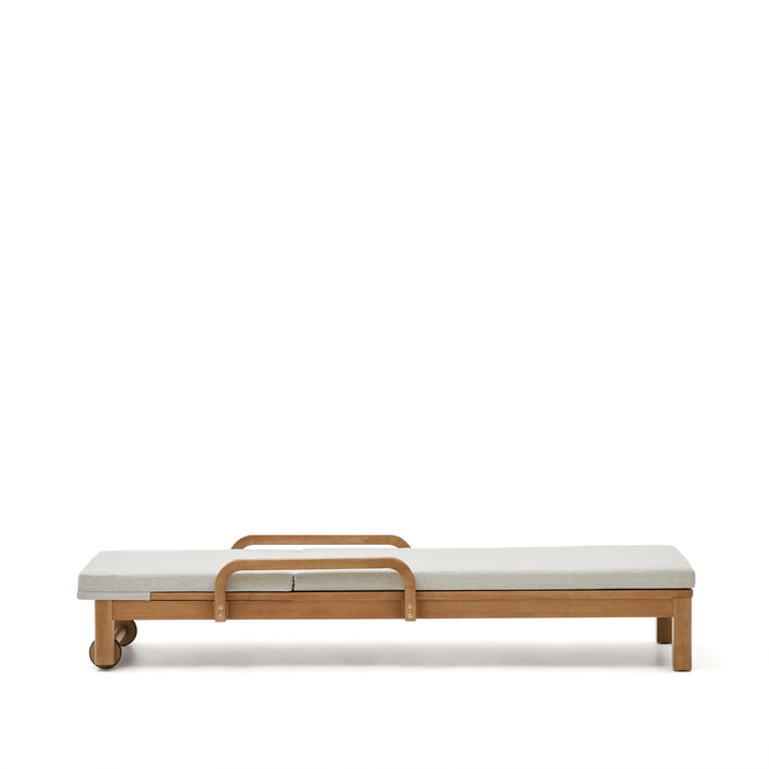 Kave Home - Ligstoel Sonsaura van FSC 100% massief eucalyptushout