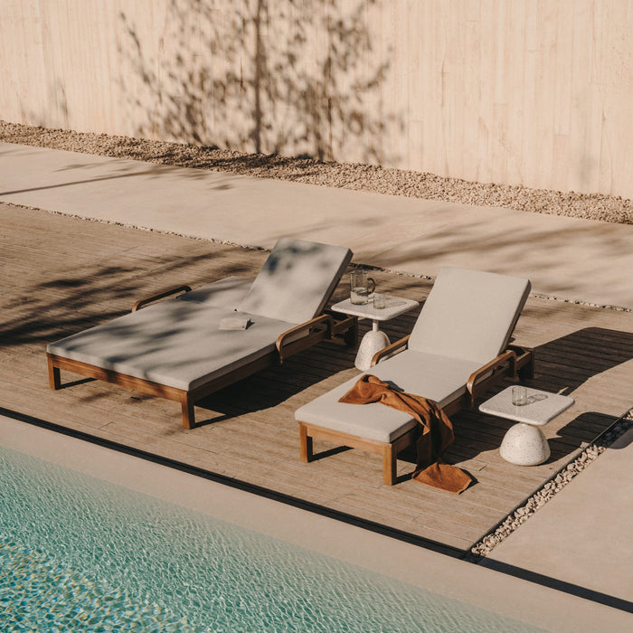 Kave Home - Ligstoel Sonsaura van FSC 100% massief eucalyptushout