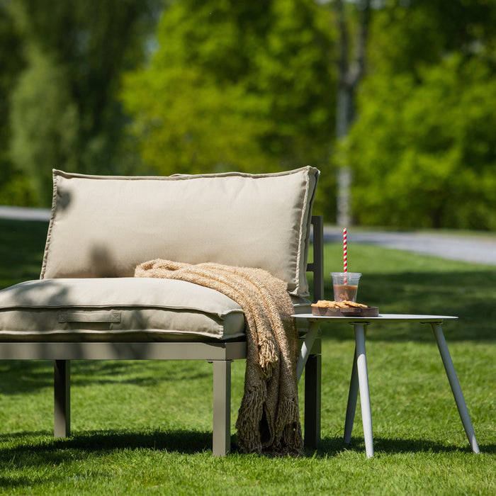 WOOOD Aivy Outdoor Bijzettafel - Metaal - Mist - 45x58