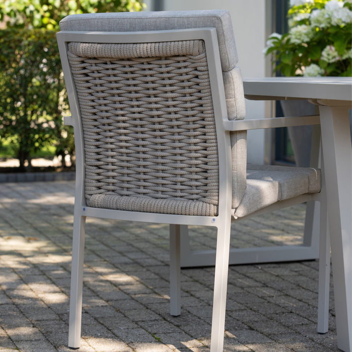 WOOOD Eetstoel North - Aluminium - Zand - 89x63x56