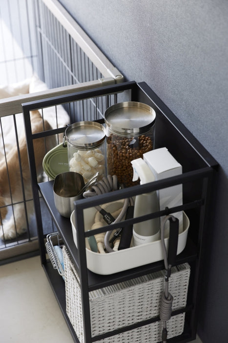 Yamazaki Keukentrolley - 2 niveaus - Tower - Zwart