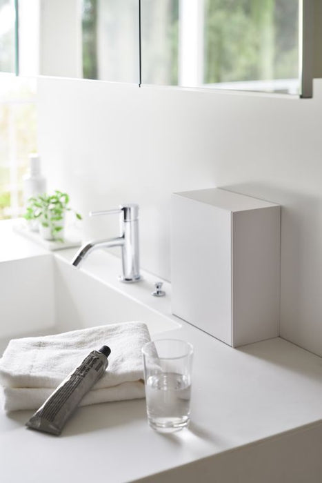 Yamazaki Zelfklevend Badkamer Prullenbakje - Tower - Wit