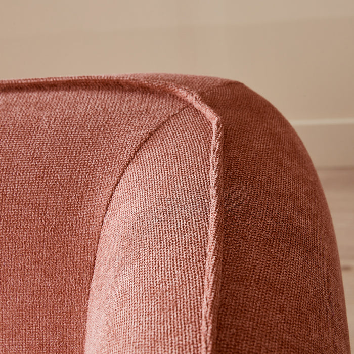 by fonQ Soft Hoekbank met Chaise Longue Links - Micro Chenille - Oud Roze