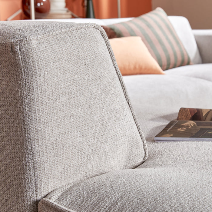 by fonQ Stretch Hoekbank Links - Naturel