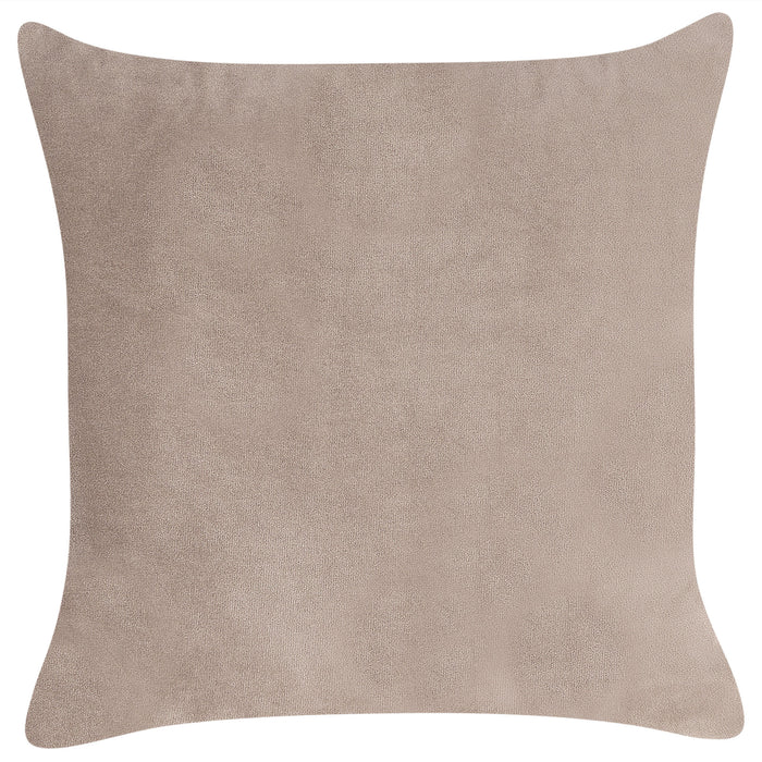 Beliani - CHAUMONT - Chaise longue - Taupe - Linkerzijde - Fluweel