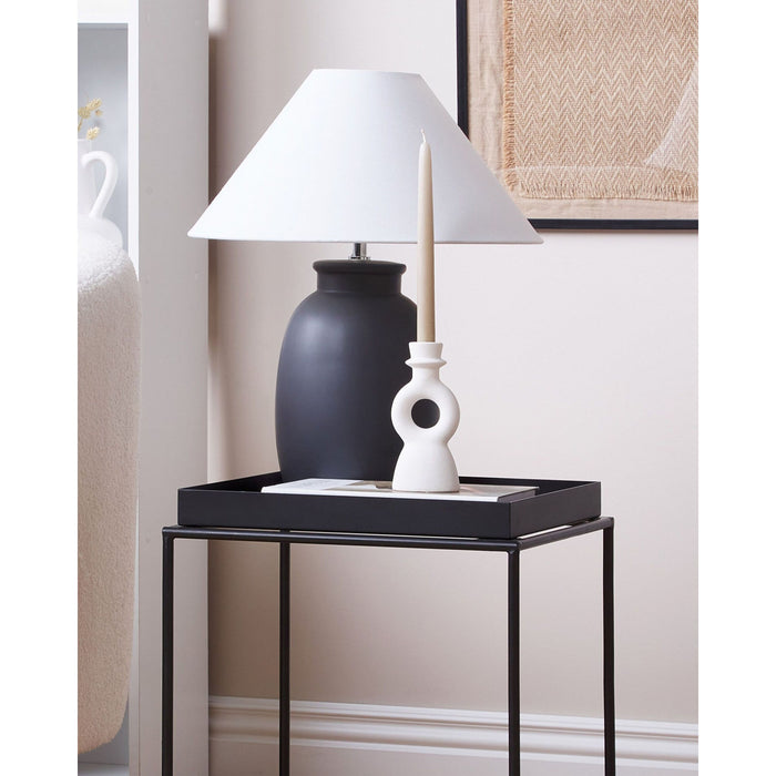 Beliani - SPARTA - Kandelaar - Gebroken wit - Keramiek