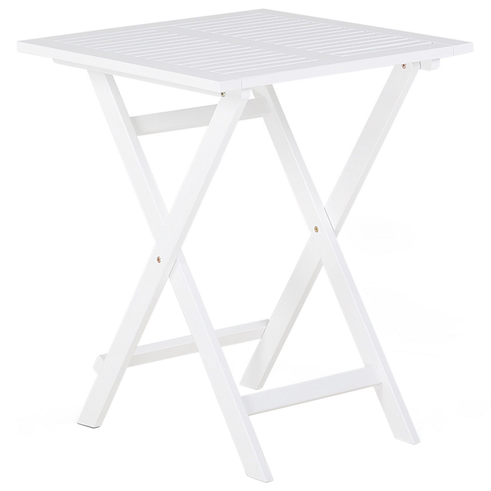 Beliani - FIJI - Bistroset voor 2 - Wit |Mintgroen - Acaciahout