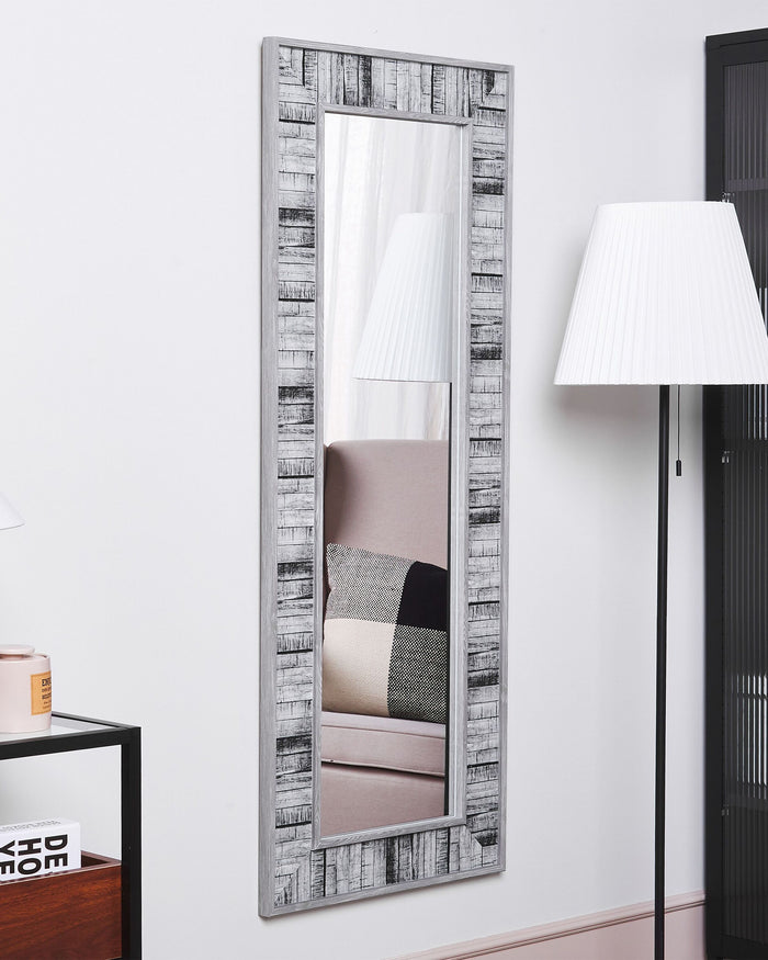 Beliani - ROSNOEN - Wandspiegel - Grijs - Synthetisch materiaal