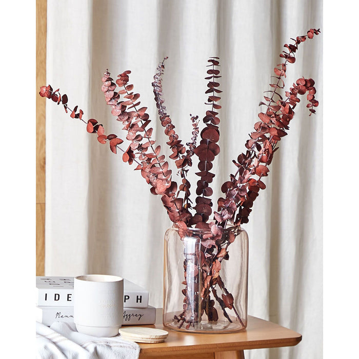 Beliani - BADAJOZ - Droogbloemen boeket - Rood - Droogbloemen