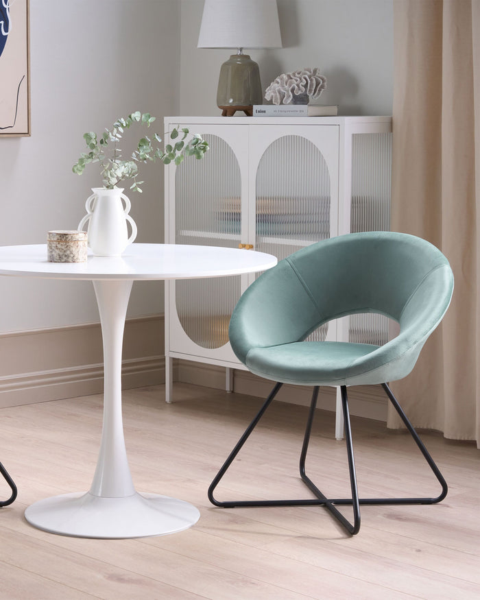 Beliani - RACHEL - Fauteuil - Mintgroen - Fluweel