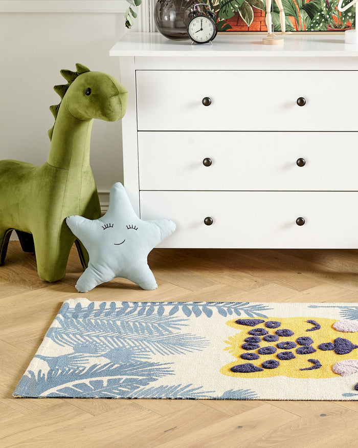 Beliani - LUAS - Vloerkleed - Multicolor - Katoen