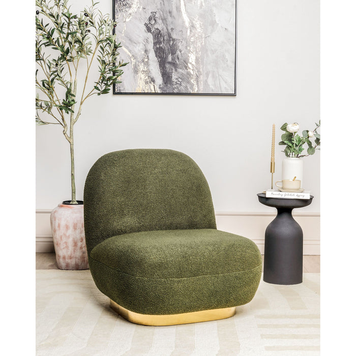 Beliani - LOVIISA - Fauteuil - Donkergroen - Polyester
