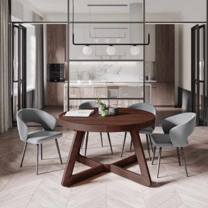 Windsor & Co Bodil Eettafel Uitschuifbaar Ø 130/230 cm - Walnoot