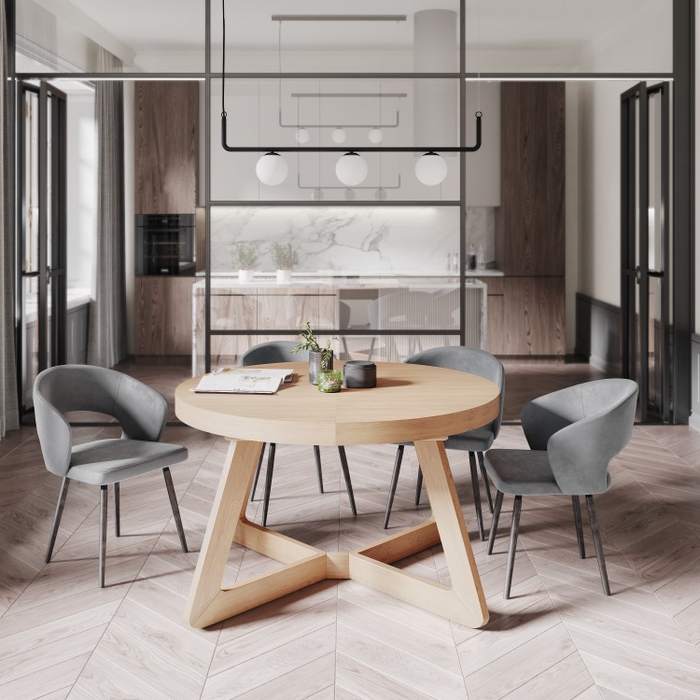 Windsor & Co Bodil Eettafel Uitschuifbaar Ø 130/230 cm - Naturel Eiken