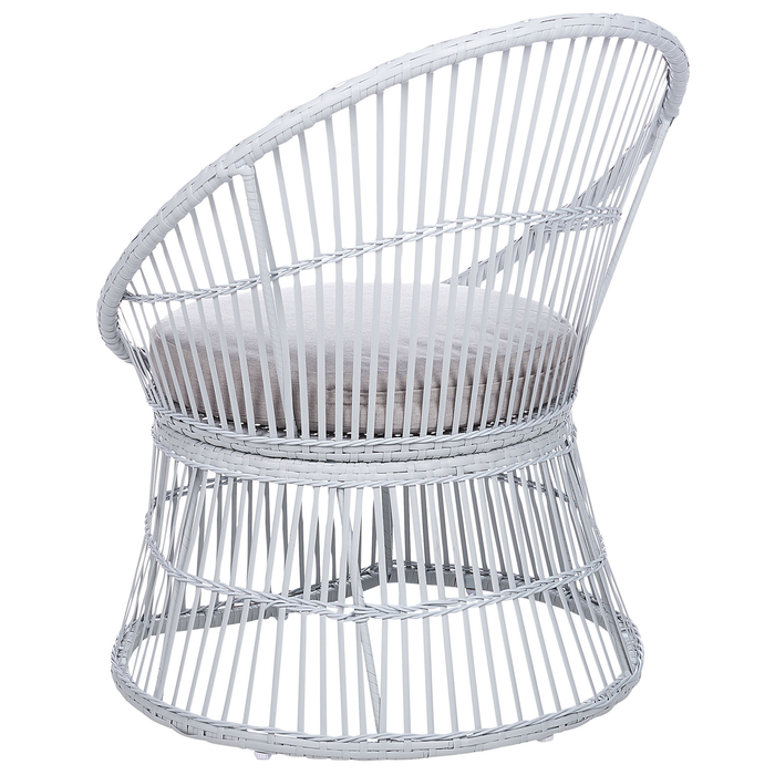 Beliani - MESYNA - Bistro set - Wit - Rotan