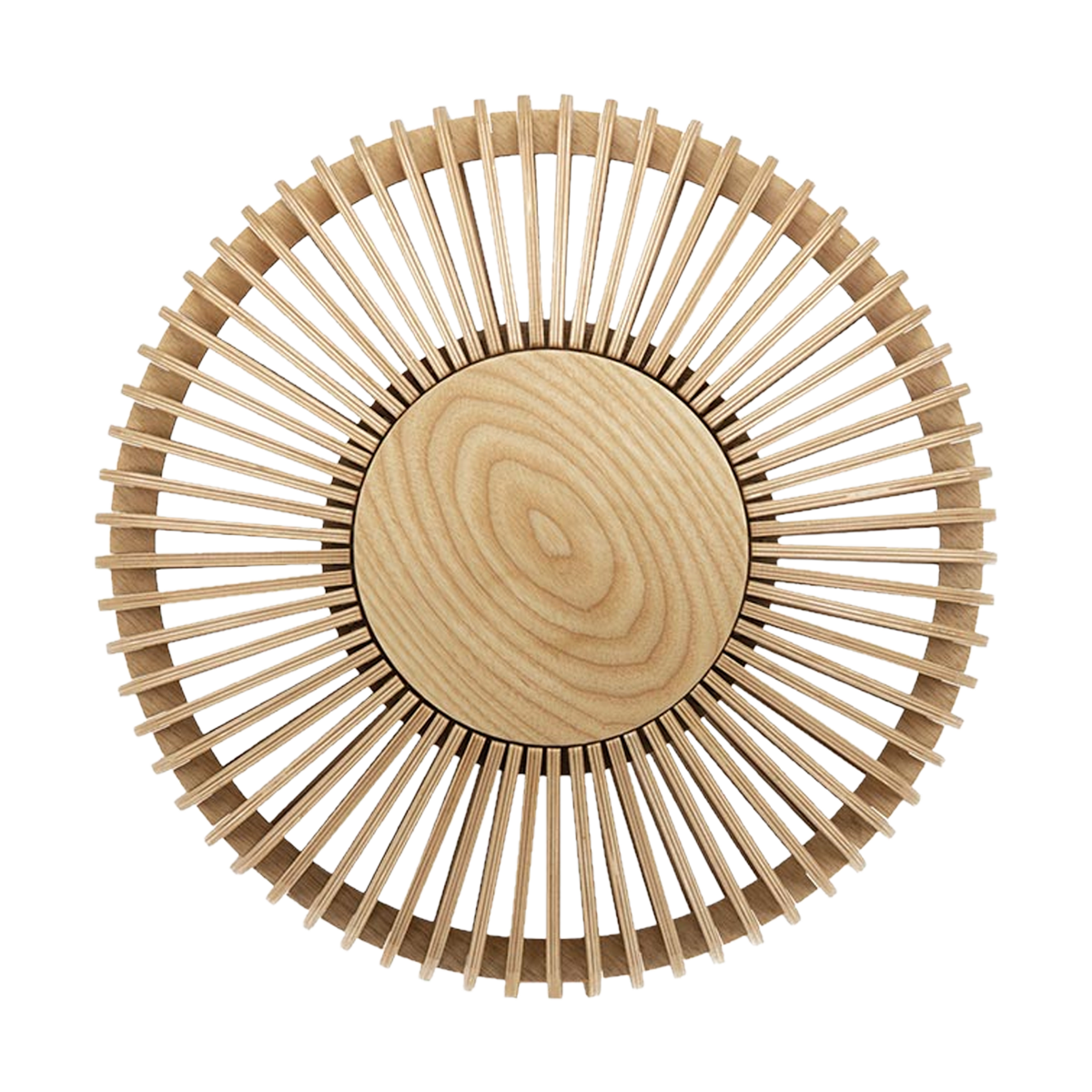 Umage Clava Up Wood Medium houten wandlamp naturel - Ø 35 cm