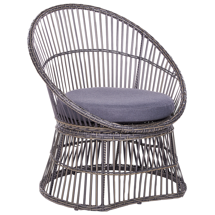 Beliani - MESYNA - Bistro set - Beige - PE rotan