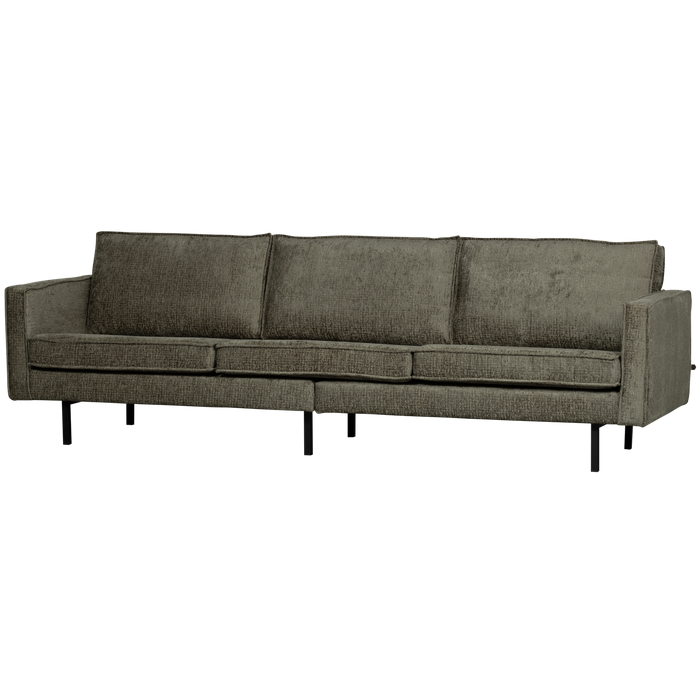 WOOOD Rodeo 3-Zits Bank - Structure Velvet - Frost - 85x277x86