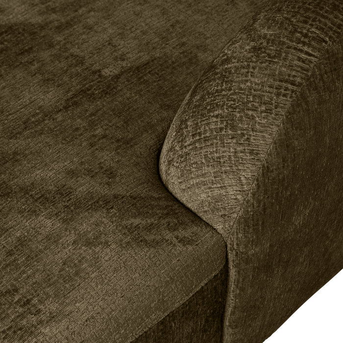 WOOOD Sloping Hoekbank Rechts - Velvet - Bonsai