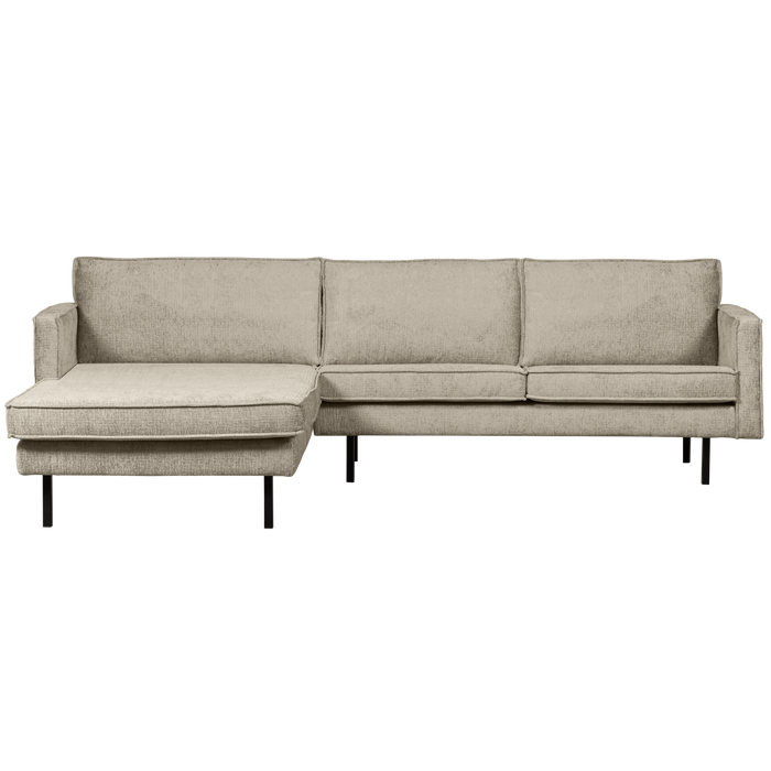 WOOOD Chaise Longue Rechts - Velvet - Wheatfield - 85x300x155