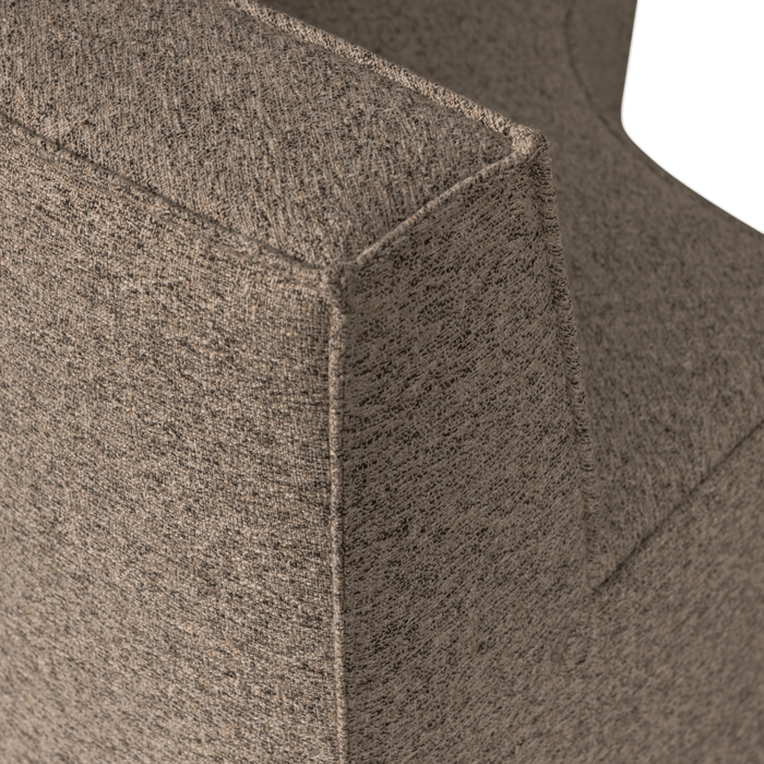 WOOOD Europa 2-Zits Eetbank - Polyester - Bruin - 133x133x87