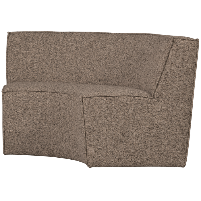 WOOOD Europa 2-Zits Eetbank - Polyester - Bruin - 133x133x87