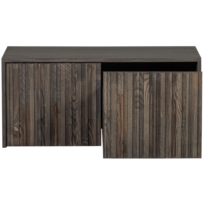 WOOOD New Gravure Kistbank B 88 cm - Essen - Espresso