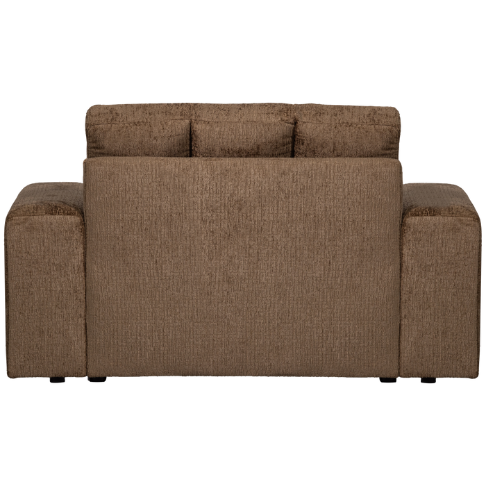 WOOOD Second Date Loveseat - Structure Velvet - Brass