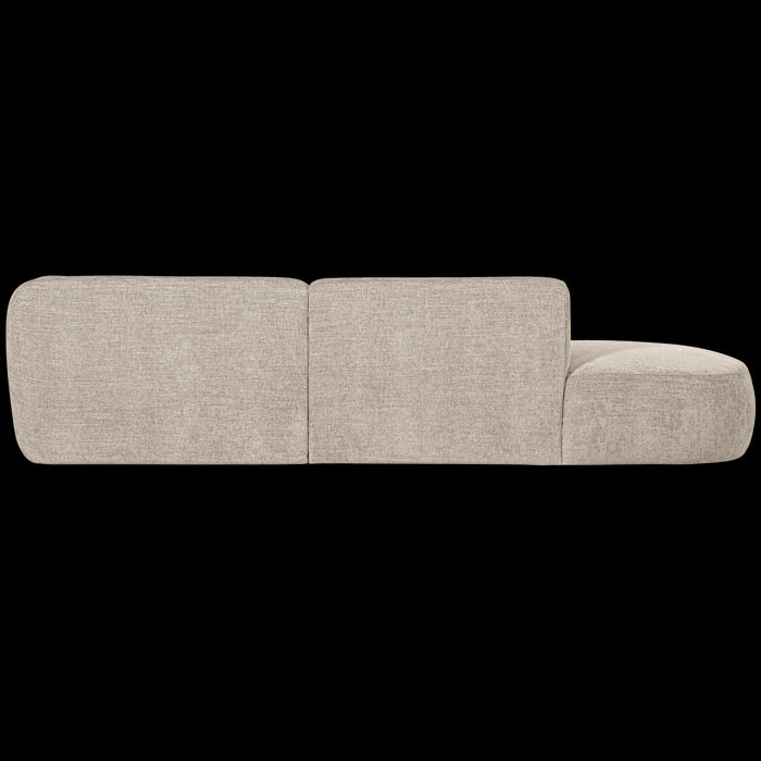 WOOOD Polly Chaise Longue - Polyester - Zand - 71x258x105|150