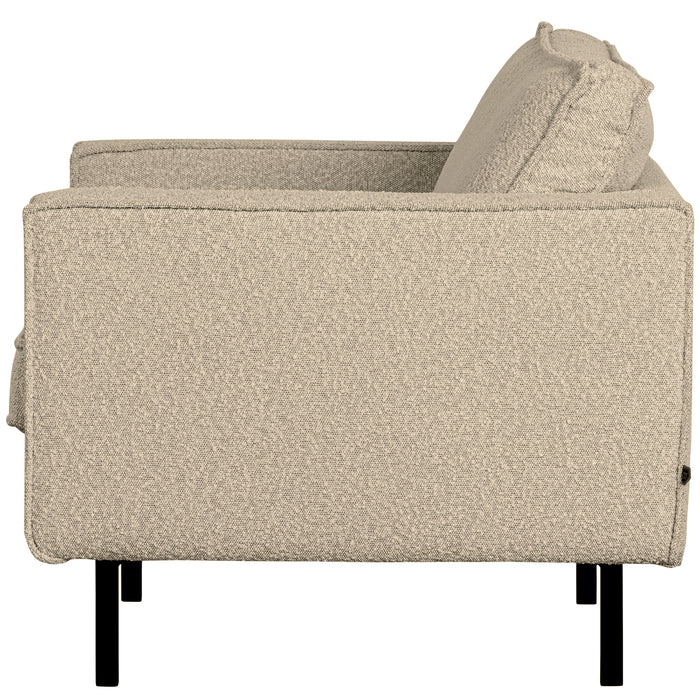 WOOOD Rodeo Fauteuil - Bouclé - Beige - 85x105x86