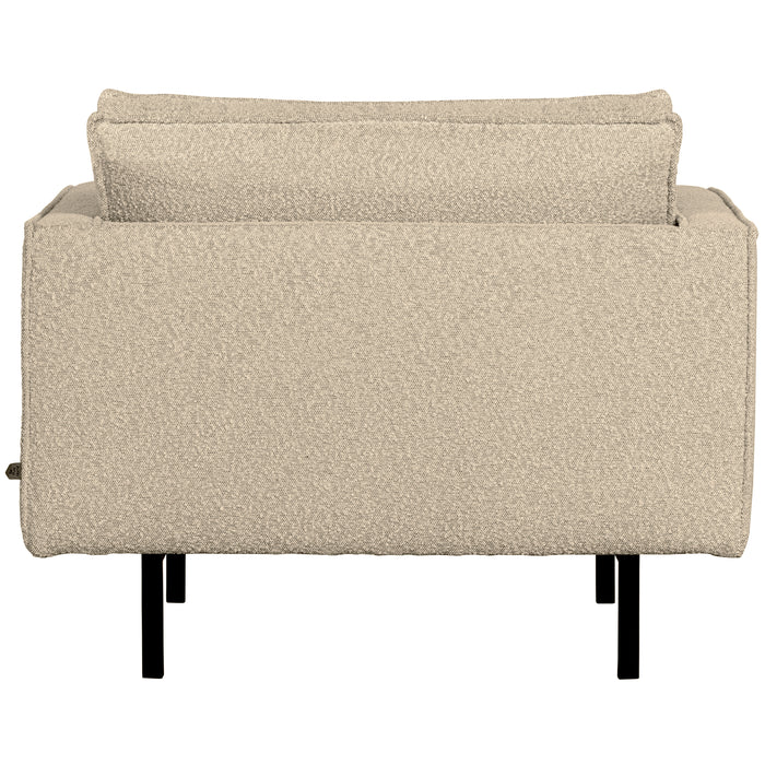 WOOOD Rodeo Fauteuil - Bouclé - Beige - 85x105x86