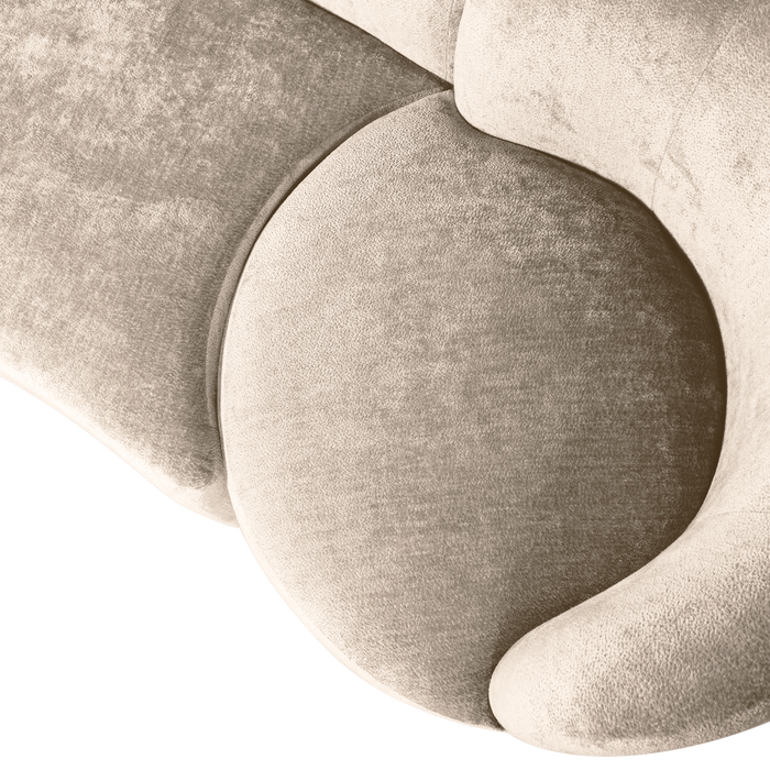 WOOOD Combi-Popular Bank - Chenille - Naturel - 72x345x97