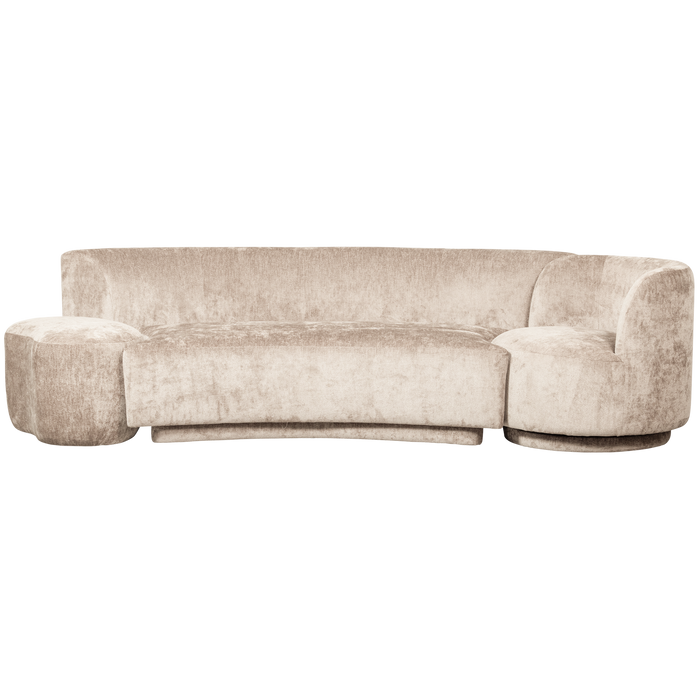 WOOOD Combi-Popular Bank - Chenille - Naturel - 72x345x97