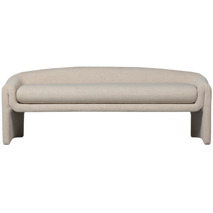WOOOD Zone Bankje - Polyester - Beige - 58x160x55